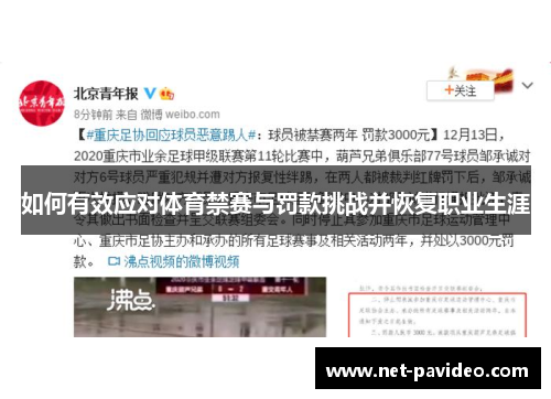 如何有效应对体育禁赛与罚款挑战并恢复职业生涯