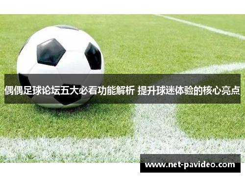 偶偶足球论坛五大必看功能解析 提升球迷体验的核心亮点